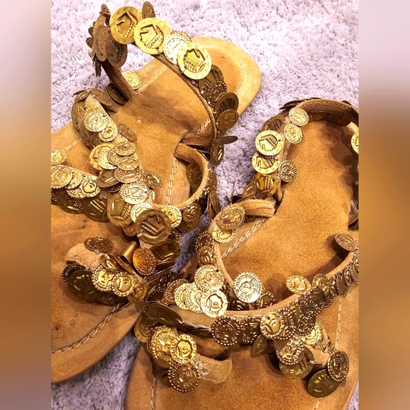 Zara Coin Sandals - Picture 2 of 4